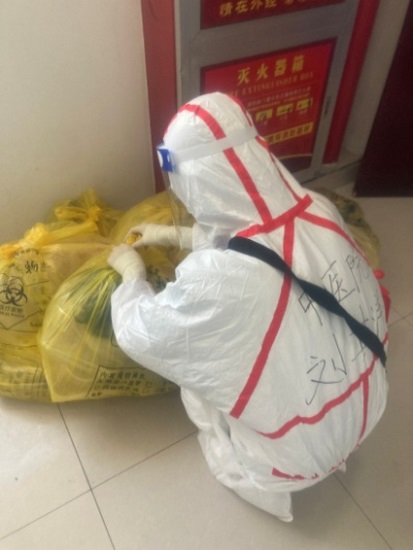 【醫(yī)心抗疫】春已暖，花已開，愿山河無恙 ——記外四支部黨員劉其洋支援酒店隔離點(diǎn)工作日常(圖5)
