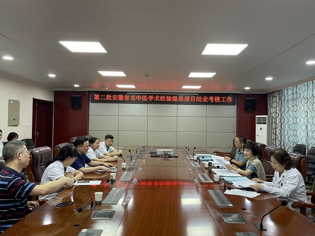 蕪湖市中醫(yī)醫(yī)院開展第二批安徽省名中醫(yī) 學術(shù)經(jīng)驗繼承項目結(jié)業(yè)考核工作(圖1)