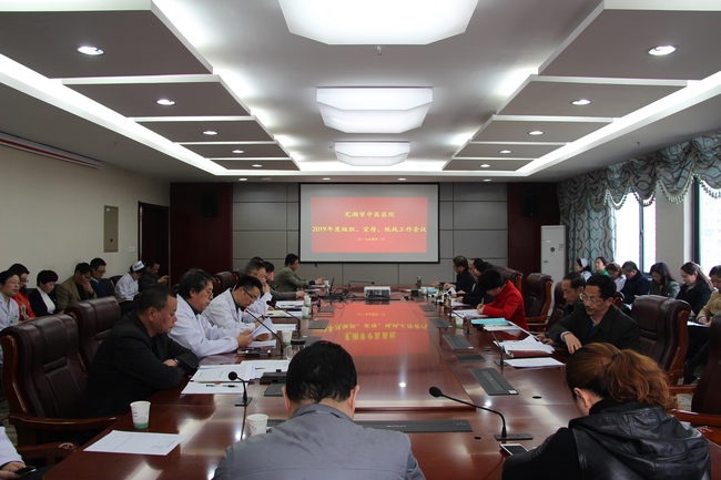 蕪湖市中醫(yī)醫(yī)院2019年度組織、宣傳、統(tǒng)戰(zhàn)工作會(huì)議召開(kāi)(圖1)